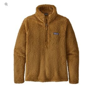 Patagonia Los Gatos Jacket Womens S Brown Pile Fleece 1/4 Zip Pullover